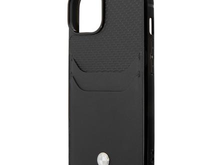 BMW iPhone 14 Hardcase Backcover - Card holder - Black