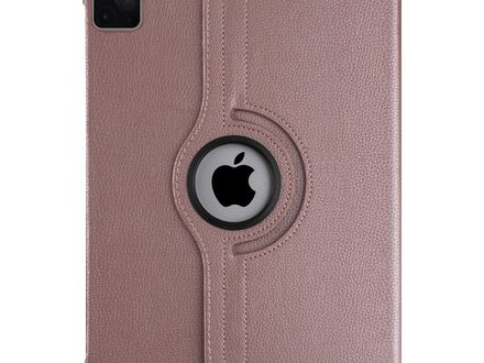 Apple iPad Pro 12.9 (2021) Book Case Tablet - Rose Gold - 360 Degree Rotatable