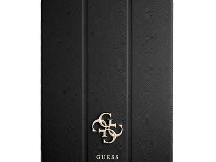 Guess Folio iPad Pro 11 inch (2021) Book Case Tablet Cover - Black - Saffiano Leather