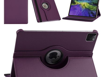 Apple iPad Pro 11 (2021) Book Case Tablet - Purple - 360 Degree Rotatable