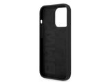 BMW iPhone 14 Pro Max Silicone Backcover - Metal Logo - Black