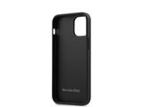 Mercedes-Benz Apple iPhone 12 Mini Black Back cover case - Real Leather - Wave