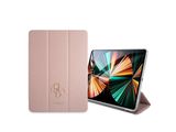 Guess Folio iPad Pro 12.9 inch (2021) Book Case Tablet Cover - Pink - Saffiano Leather