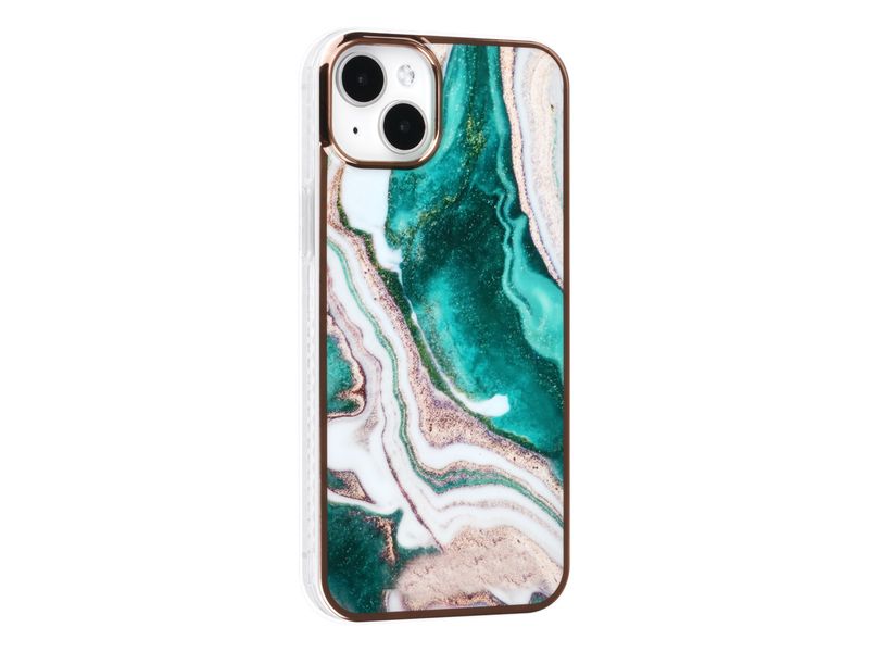 Apple iPhone 14 Plus TPU Backcover - Marble Green