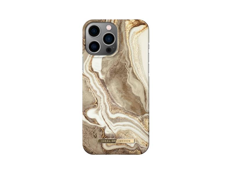 iDeal of Sweden iPhone 14 Pro Max Backcover - Fashion Case - Golden Sand Marble