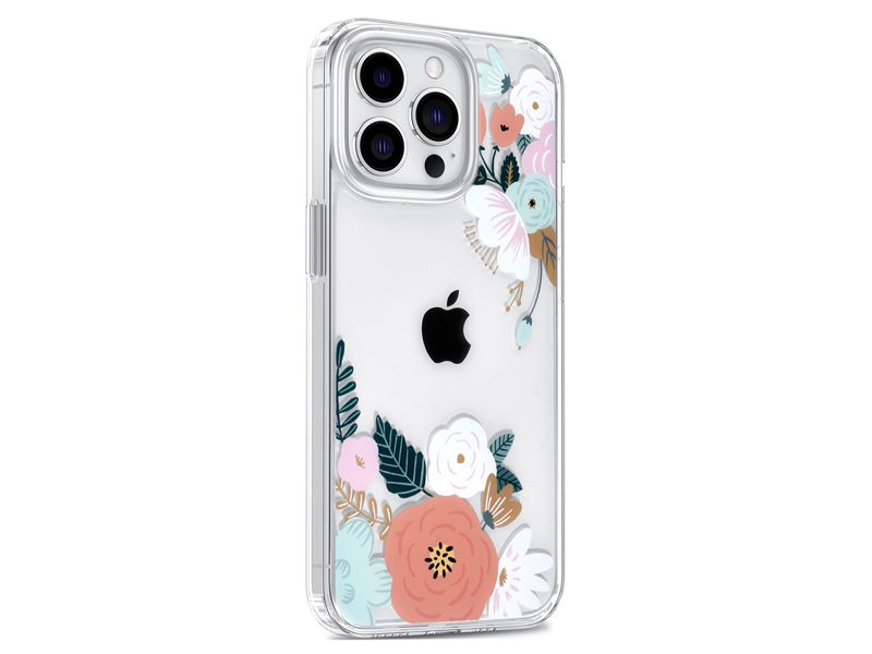 Apple iPhone 13 Pro Case - Transparent - Floral Print 1