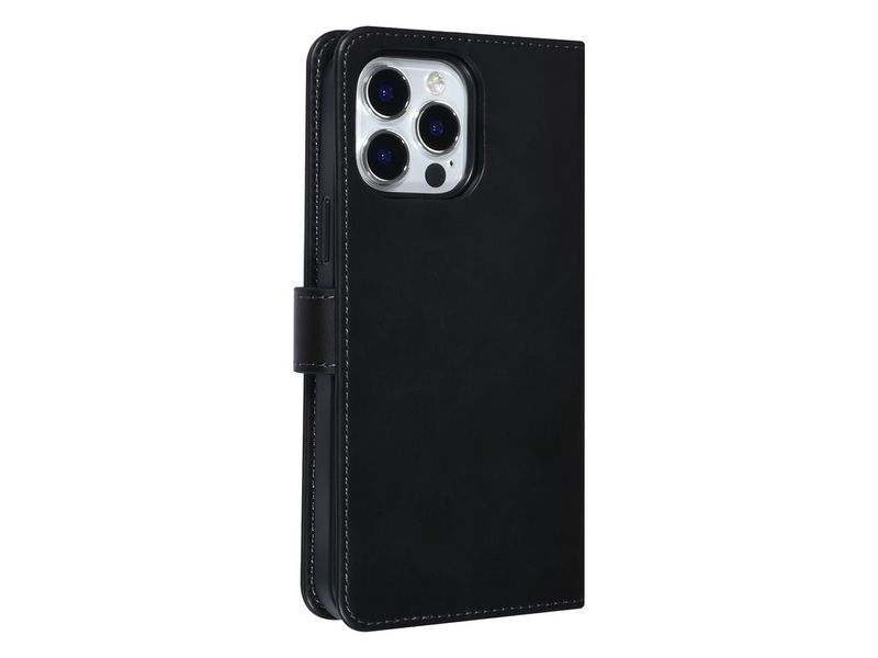 Apple 2 in 1 iPhone 13 Pro Max Black Book type and back cover card holder - magnetic closure