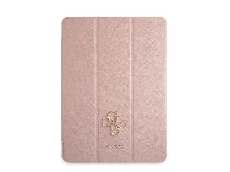 Guess Folio iPad Pro 12.9 inch (2021) Book Case Tablet Cover - Pink - Saffiano Leather