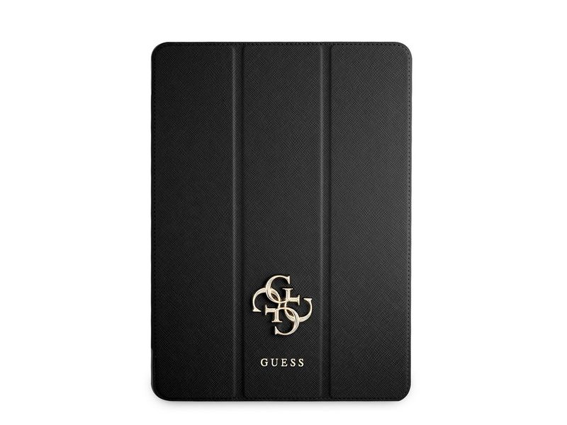 Guess Folio iPad Pro 11 inch (2021) Book Case Tablet Cover - Black - Saffiano Leather